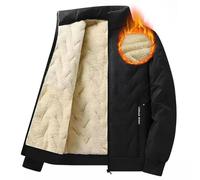 LBL Leading the Better Life Veste Polaire Homme Blouson Sweat Chaud Doublure Polaire Zippée à Capuche Manches longues pour Hiver Noir 2XL