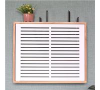 LBLFEBD Boîte de rangement flottante en bois pour routeur, étagère TV murale, console multimédia, cache, conteneur de gestion des câbles, multiprise et boîte de rangement pour câbles (couleur : A)