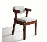 LBLFEBD Chaise moderne en bois massif du milieu du siècle - Chaise de salle à manger ergonomique rembourrée avec cadre en bois d'hévéa et housse amovible lavable, pour bureau à domicile, cuisine