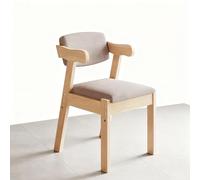 LBLFEBD Chaise moderne en bois massif du milieu du siècle - Chaise de salle à manger ergonomique rembourrée avec cadre en bois d'hévéa et housse amovible lavable, pour bureau à domicile, cuisine