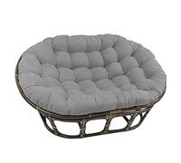 LBLFEBD Coussin de Chaise Double Papasan, Coussin de Chaise en rotin pour balançoire d'extérieur, Coussin de Chaise nid d'œuf avec Sangles de positionnement, siège rembourré antidérapant, Lavable