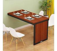LBLFEBD Table de salle à manger pliante pour ordinateur portable, table murale flottante pour ordinateur portable, table murale en bois, simple et moderne, multifonction (taille : 100 x 60 cm, couleur