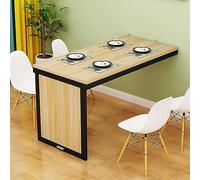 LBLFEBD Table de salle à manger pliante pour ordinateur portable, table murale flottante pour ordinateur portable, table murale en bois, simple et moderne, multifonction (taille : 100 x 40 cm, couleur