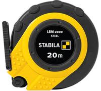 Lbm 2000 Steel Case Tape Measure,20 M,Steel Tape,Metric Scale And Nylon-Wrap Coating,Universal Hook,Shatterproof Case,Mid Precision