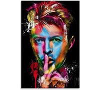 LBMED Art Peinture Impression sur Toile Andy Warhol David Bowie pour la décoration du Salon Affiches et Photos 19.7"x27.6"(50x70cm) sans Cadre