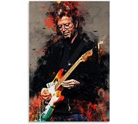 LBMED Art Peinture Impression sur Toile Eric Clapton 4 Musicien Guitariste Poster pour Family Decor Affiches et Photos 19.7"x27.6"(50x70cm) sans Cadre