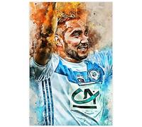 LBMED Art Peinture Impression sur Toile Le Footballeur International Dimitri Payet Fait du Sport pour Une déco familiale Moderne Affiches et Photos 23.6"x35.4"(60x90cm) sans Cadre