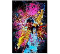 LBMED Art Peinture sur Toile Affiche Musicale Queen Freddie Mercury pour décoration familiale Muralimpression Affiches Photos 19.7"x27.6"(50x70cm) sans Cadre
