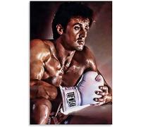 LBMED Art Peinture sur Toile Rocky Balboa Art Poster Poster pour Un décor Familial Moderne Muralimpression Affiches Photos 23.6"x35.4"(60x90cm) sans Cadre
