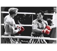 LBMED Art Peinture sur Toile Rocky Balboa Boxing Champions Poster pour décoration familiale Muralimpression Affiches Photos 19.7"x27.6"(50x70cm) sans Cadre