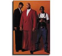 LBMED Art Peinture sur Toile Tupa Snoop Dogg Suge Knight et Image pour décor de Porche Muralimpression Affiches Photos 23.6"x35.4"(60x90cm) sans Cadre