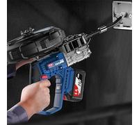 LBMED Machine À Passer Les Câbles, Tire-câbles pour Électricien À Travers Les Murs avec Sangle, Force Traction 600 Nm Et Vitesse Ligne 40m/Min, Rotation À 90°, 7 Allers-retours Et Arrêt par Traction