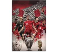LBMED Peintures sur Toile Bayern Munich Players Robert Lewandowski Poster pour Un décor Familial Moderne Art MuralImpression Affiches Photos 15.7"x23.6"(40x60cm) sans Cadre