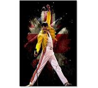 LBMED Peintures sur Toile Freddie Mercury Frontman du groupe Pop Rock Queen pour la décoration de bureau Art MuralImpression Affiches Photos 15.7"x23.6"(40x60cm) Sans Cadre
