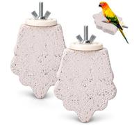 LBMOUD Perchoir oiseau pierre volcanique, support minéral cage pour perroquet, perruche, calopsitte, petits oiseaux, accessoire cage oiseaux, perchoir minéral, griffes, petits oiseaux
