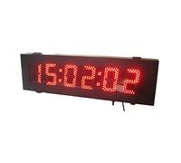 LBNVBC Horloge Rouge à 6 Chiffres de 5 Pouces extérieure et Compte à rebours de minuterie en Cours d'exécution Horloge extérieure (Hot6-5r)