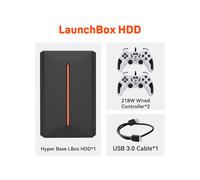 (LBox HDD-218W-2) Disque dur de jeu rétro Launchbox pour console de jeu PS4/PS3/PS2/WiiU/Wii/N64/DC/PS1