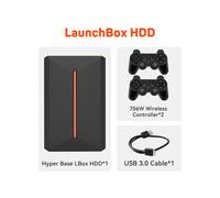 (LBox HDD-706W-2) Disque dur de jeu rétro Launchbox pour console de jeu PS4/PS3/PS2/WiiU/Wii/N64/DC/PS1