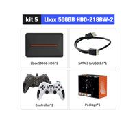 (Lbox500G-218BW-2) Disque dur de jeu 500 Go, émulateur système Launcbox pour console PS4/PS3/Switch/PS2/Wii/Wiiu