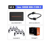 (Lbox500G-218W-2) Console d'émulateur de système de lancement de disque dur de jeu de 500 Go pour PS4/PS3/Switch/PS2/Wii/Wiiu