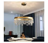 LBRTMED Chandelier à LED de Cristal Moderne, Plafond Rond décoratif, Plafond décoratif, idéal pour Le Salon, Salle à Manger ou Plafond