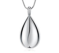 LBRTMED Collier de crémation de la Larme en Larmes sculptées Toujours dans Mon Coeur