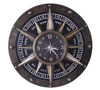 LBRTMED NMDCDH Jardin Météo Résistant aux intempéries Extérieur Horloge murale décorative Vintage Chiffres d'art industriel à l'intérieur des horloges murales Horloges murales en dehors du mouvement à
