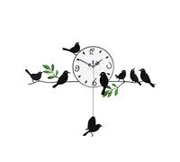 LBRTMED NMDCDH Kids Mur Horloge, Mur Horloge Peinte en Fer forgé Mouvement Moute Moute Décoration Corloge de Quartz Chambre Room Chambre Modern Mindist Garden