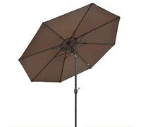 LBRTMED Parasols de Jardin Grand Parasol de Patio de Jardin de 9 Pieds, Parapluie de Table extérieure inclinable avec manivelle, UV50 + Piscine/Cour Polyester Octogle Shade Canopy Outdoor Parasols