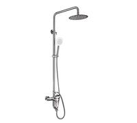 LBRTMED Paye de Douche Mur Moule de Douche Robinet de Douche Système de Douche de Rangement à 3 Fonctions avec des précipitations de Douche de Douche Douche à Main et Baignoire