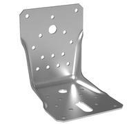 LBS105 Lot de 2 équerres en acier galvanisé à double renfort pour bois, bois et béton L13E 105 x 105 x 90 mm