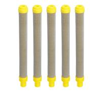 LbsAMP 5 Pièces100 Filtres à Mailles pour les Pistolets de Peinture Pulvérisateurs Airless Wagner éléments de Filtre en Acier Inoxydable pour Le Pistolet PulvéRisateur de Peinture Airless Wagner Jaune