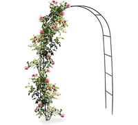 LBSI Arche Jardin Aluminium Largeur, Arche À Rosiers Métal, Filet À Plantes Grimpantes, Filet de Treillis, pour Récolte de Concombres, Légume, Vignes, Plantes Grimpantes (Size : 140 * 39 * 240cm)