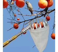 LBSI Cueille Pomme Telescopique, Ramasse Noix avec Manche, Évolutif 2-7M, Metal Clamp, Équipement de Cueillette de Fruits pour La Récolte de Poire Citron Orange (Size : 4m(13ft))