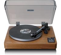 Lbta-165Wd Vollautomatischer Plattenspieler-Bluetooth 5.3-Holzgehäuse-Metall-Plattenteller&At3600L Tonabnehmer-Auto-Start&Auto-Return-2 Geschwindigkeiten (33/45 U/Min)-Integriert