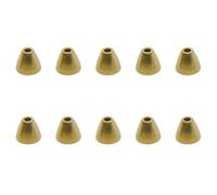LBTODH Lot de 10 têtes coniques dorées pour la fabrication d'accessoires de pêche