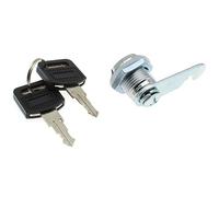 LBTODH Lot de 2 serrures à came de 16 mm pour boîte à outils - Accessoires de rechange adaptés aux armoires de commutation, boîtes de distribution, boîte à outils, etc. (argent)