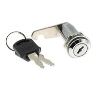 LBTODH Lot de 2 serrures à came de 30 mm pour boîte à outils - Accessoires de rechange adaptés aux armoires de commutation, boîtes de distribution, boîte à outils, etc. (argenté)