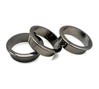 LBTODH Lot de 3 passe-câbles en plastique pour bureau et maison Noir métallisé 5,1 cm