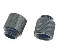 LBTODH Lot de 4 raccords d'extension G1/4 mâle vers femelle avec joint torique pour système de refroidissement à eau d'ordinateur (Noir)