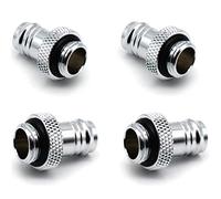 LBTODH Lot de 4 Raccords Durite Refroidissement à Eau pour Ordinateur Argenté