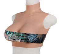 LBUZHOY Poitrine en silicone avec mastic de coton élastique formes mammaires faux seins pour crossdressers Drag Queen Mastectomie (taille : coupe D, couleur : couleur 2)