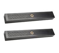 Lbvzxkad 2 Pcs Titulaire de L'Encens en Bois Noir Brûleur de Cercueil D'Encens en Bois Boîte de Brûleur D'Encens Aromatherapy Encensoir pour Le Bureau À Domicile B