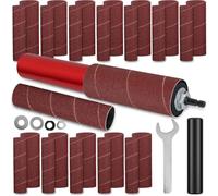 Lbvzxkad Adaptateur de Ponceuse à Broche pour Perceuse, Tambour de Ponçage Portatif pour Perceuses à Colonne et Perceuses Électriques, pour le Polissage Du Travail Du Bois