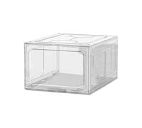 Lbvzxkad Boîte à Chaussures Sport en Plastique Dur Boîte à Chaussures en Plastique Boîte Rangement à Chaussures Anti-Poussière Étagère à Chaussures Armoire Empilable Boîte Rangement Blanc