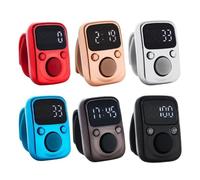 Lbvzxkad Compteur de Doigt Anneau de Doigt Compteur D'Affichage Numérique Électrique pour Marqueur de Points Couture Tissage Bouddhas Prier Football