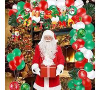 Lbvzxkad Kit de Guirlande d'arc de Ballon de NoëL, Ensemble D'Outils de Ballons en Latex de NoëL Rouge Vert IdéAl pour Les DéCorations de FêTe de NoëL
