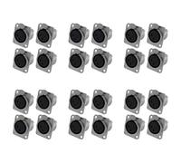 Lbvzxkad XLR Jack 3 Broches - sur Panneau Jacks Série D Taille XLR-F - 24 PACK