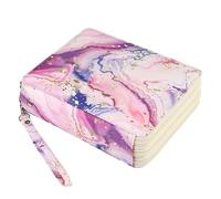 Lbxgap Étui coloré Portable, Marbre Rose Violet, 1 Count (Pack of 1), Moderne