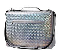 Lbxgap Trousse de rangement pour marqueurs 300 emplacements de grande capacité avec support multicouche portable pour crayons aquarelle Prismacolor et marqueurs gel (argent)